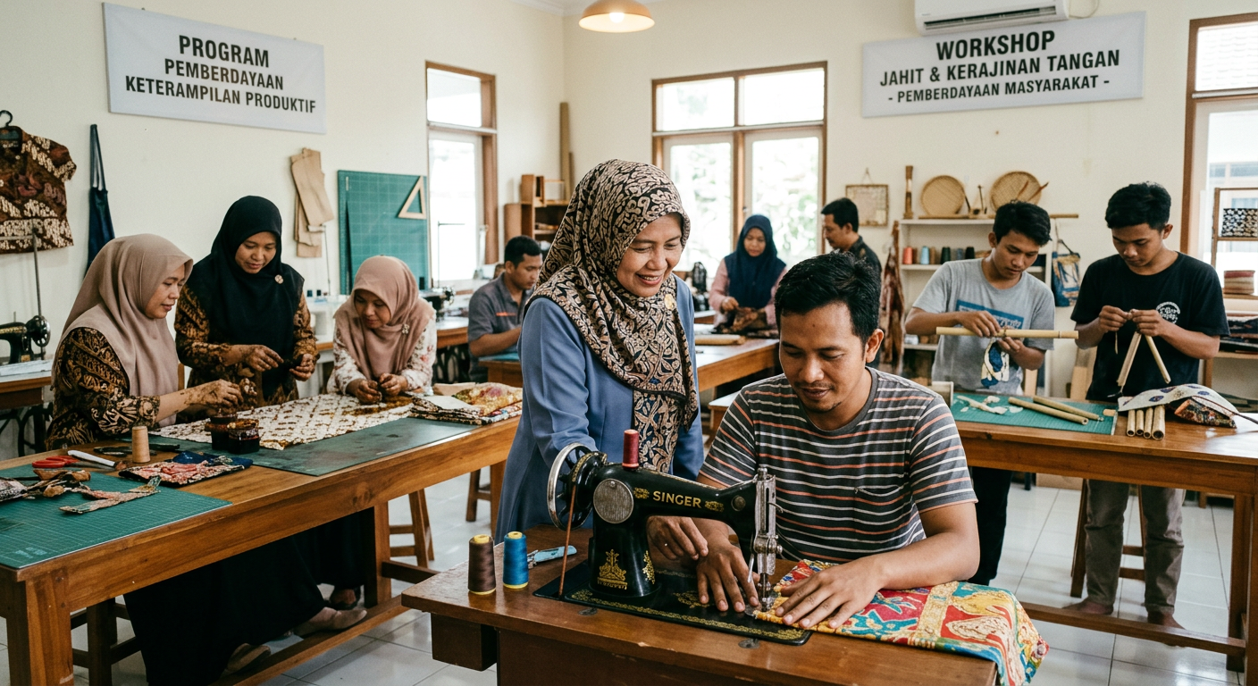 LIVESGP PONOROGO Berdaya - Program pemberdayaan masyarakat dan peningkatan keterampilan produktif.